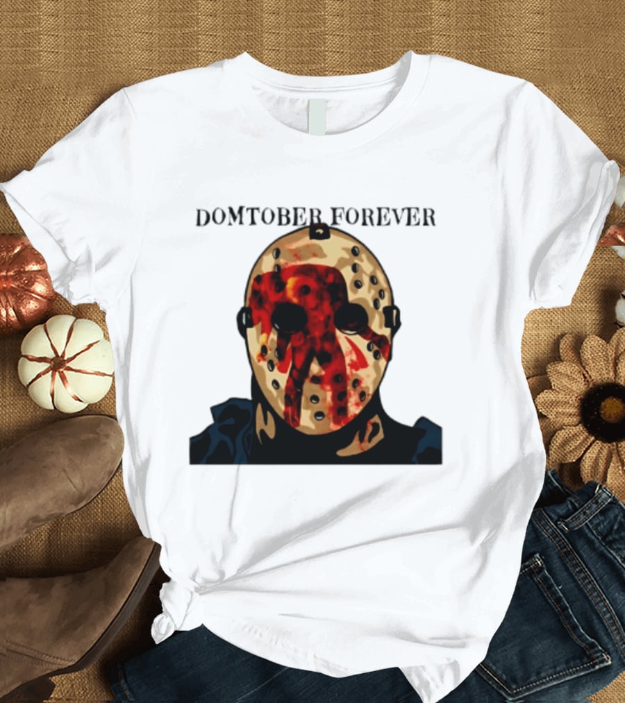 Domtober Forever Jason Voorhees Halloween Mask T-Shirt
