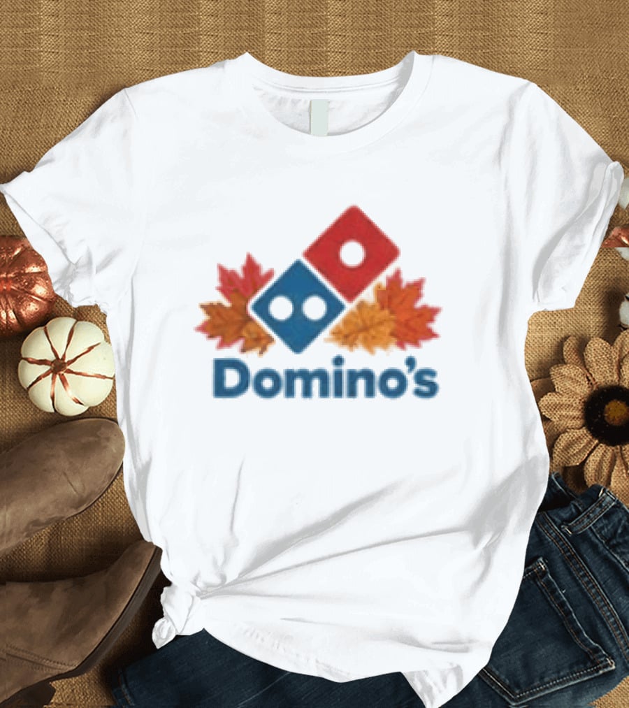 Domino's Thanksgiving Autumn Leaves Pizza Celebration T-Shirt