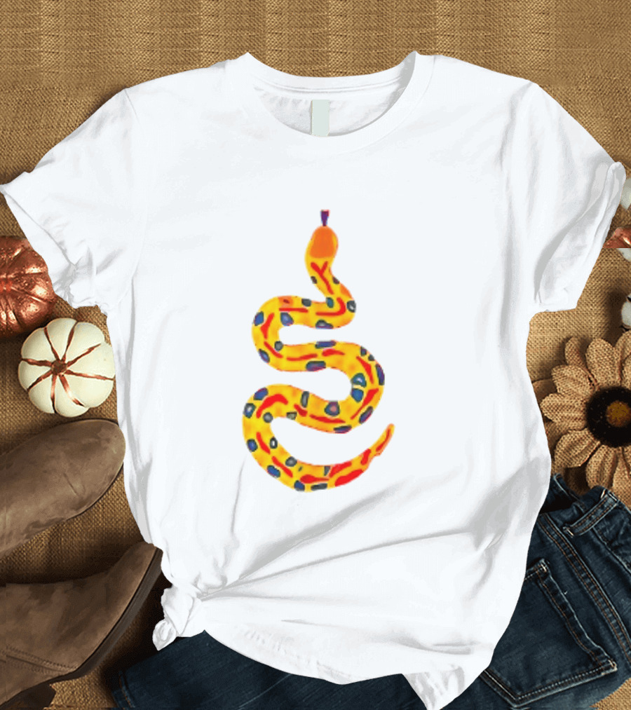 Snake What A Lovely Day To Be A Pain In The Ass Colorful Pattern Two Sided T-Shirt