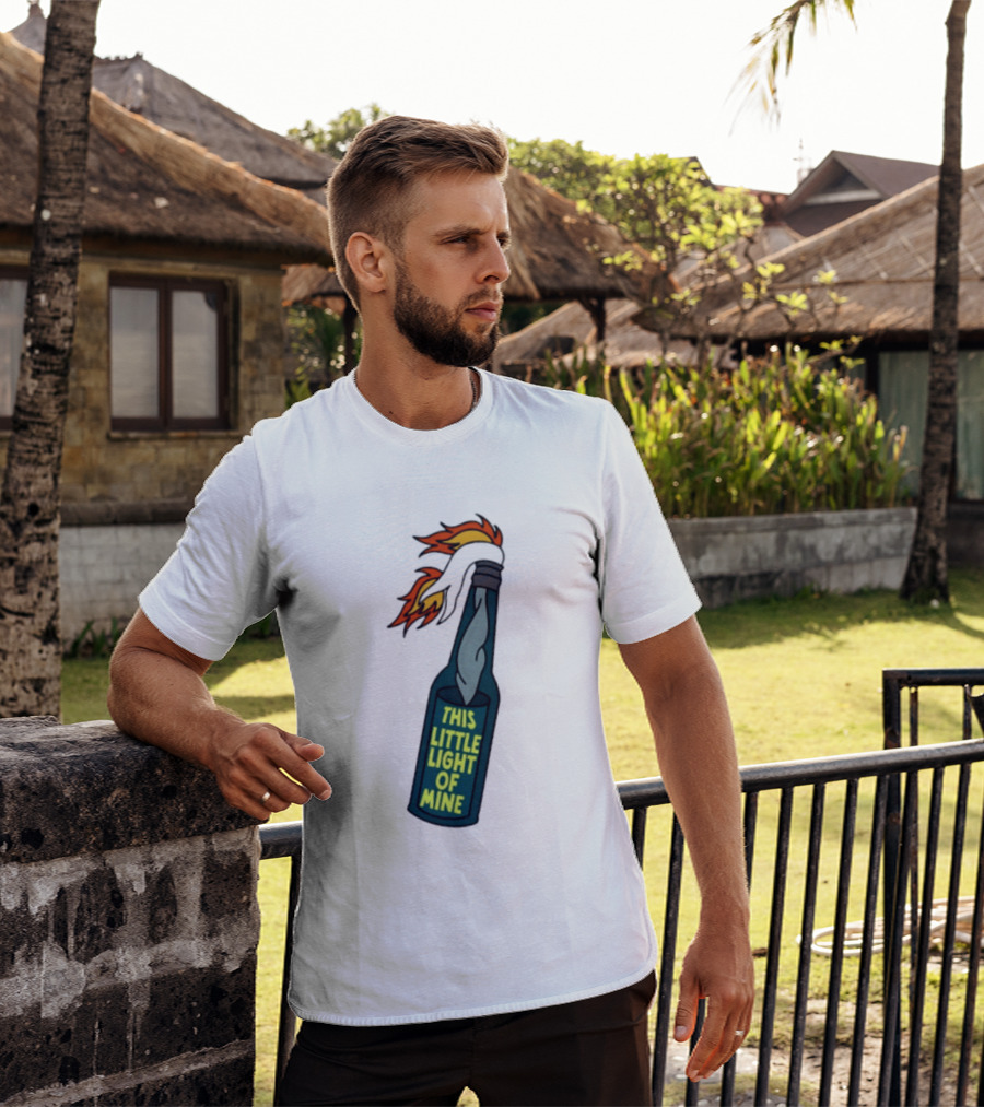 This Little Light Of Mine Molotov Cocktail Flame Bottle T-Shirt