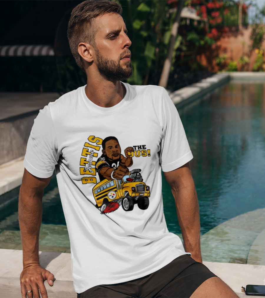 Pittsburgh Steelers Jerome Bettis The Bus Caricature Bettis The Bus T-Shirt