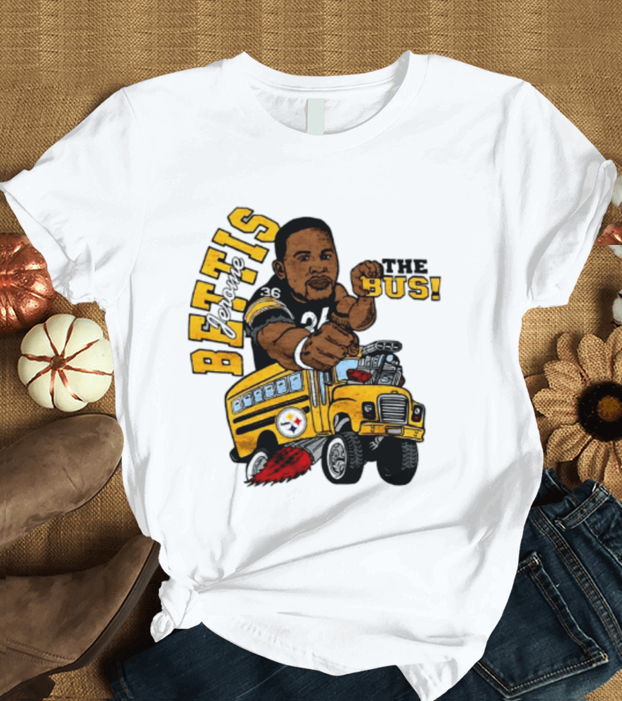 Pittsburgh Steelers Jerome Bettis The Bus Caricature Bettis The Bus T-Shirt