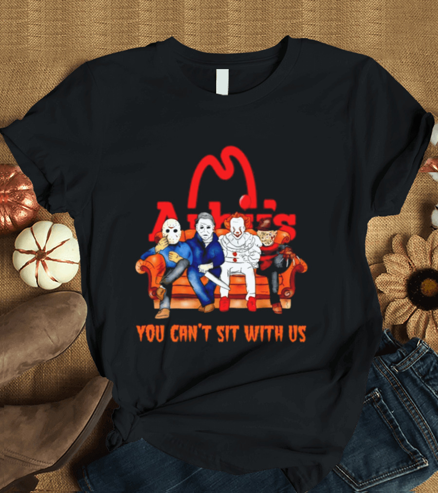 Arby's Horror Movie Friends Halloween 2026 You Can't Sit With Us T-Shirt
