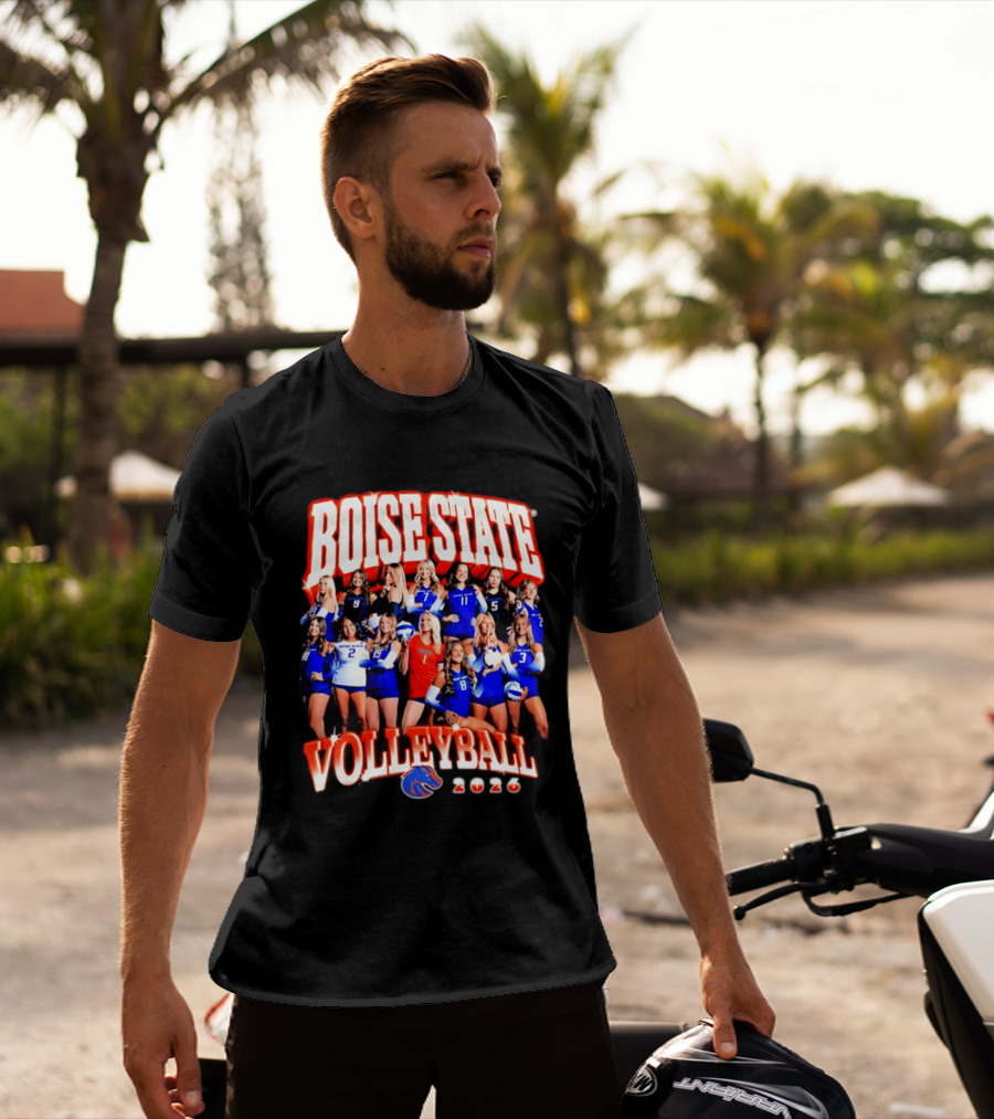 Boise State Volleyball 2026 NCAA Women's Team Collage T-Shirt