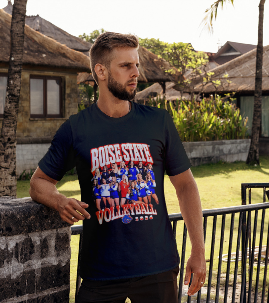 Boise State Volleyball 2026 NCAA Women's Team Collage T-Shirt
