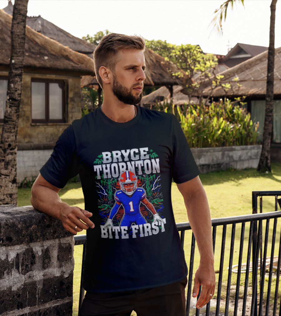 Bryce Thornton Florida Gators Football Number One Bite First T-Shirt