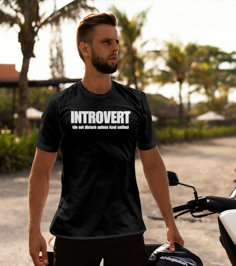 Introvert Do Not Disturb Unless Iced Coffee T-Shirt