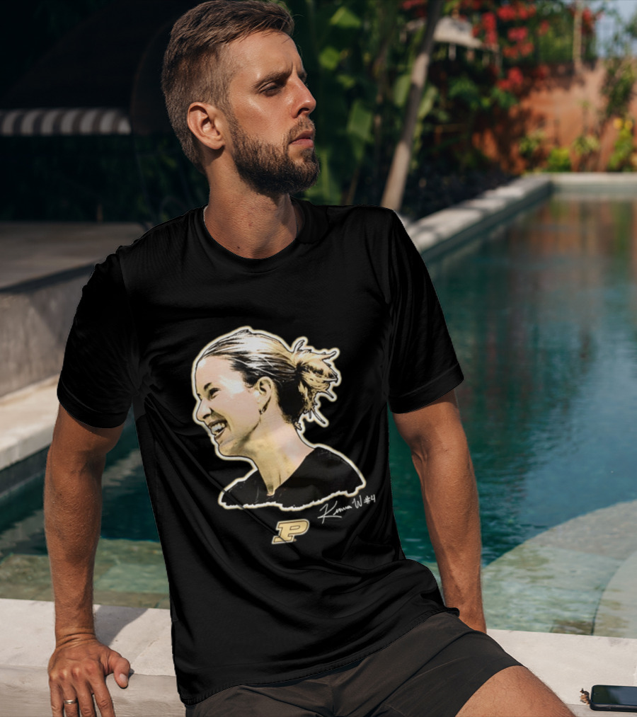 Kenna Wollard Purdue Boilermakers P Logo Big Head T-Shirt