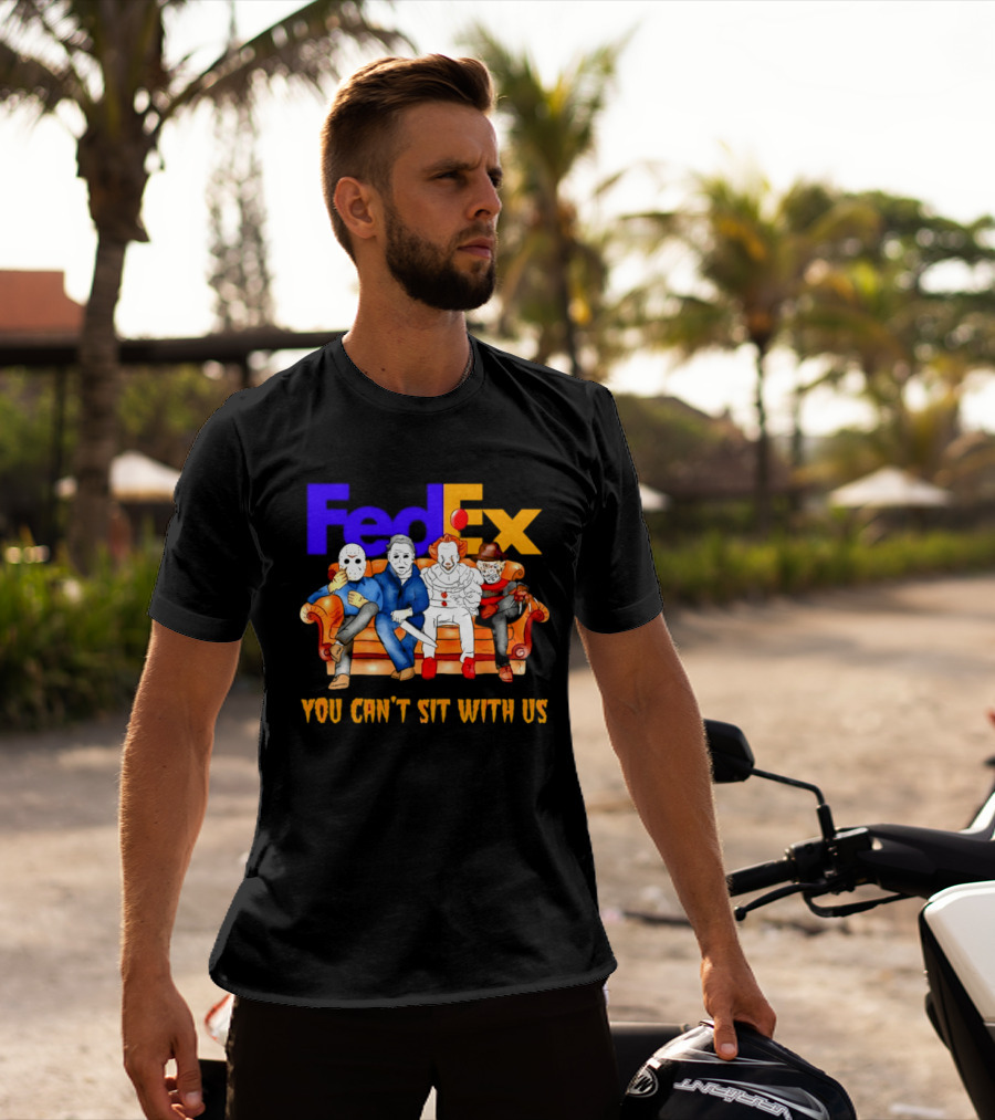 FedEx Horror Friends Halloween 2026 You Can't Sit With Us T-Shirt