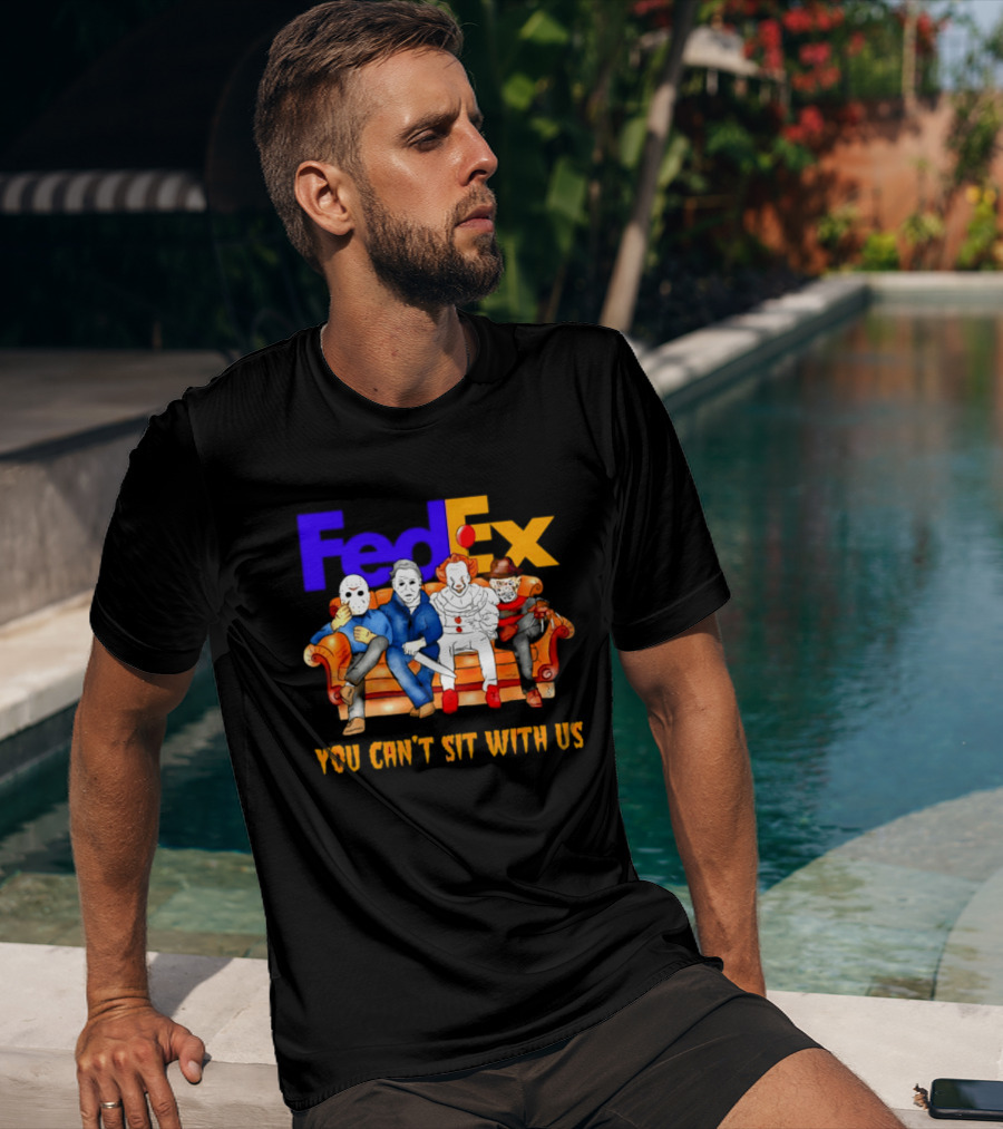 FedEx Horror Friends Halloween 2026 You Can't Sit With Us T-Shirt