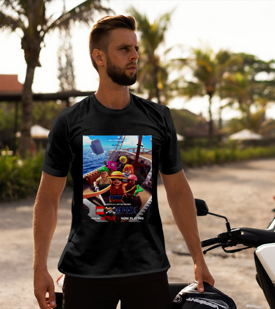 LEGO One Piece Netflix Limited Series Built Differently Now Playing T-Shirt