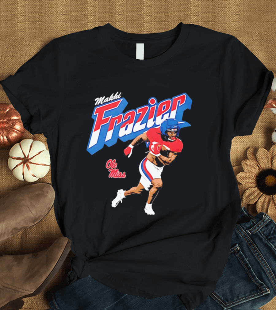 Makhi Frazier Ole Miss Rebels Football Player NCAA T-Shirt