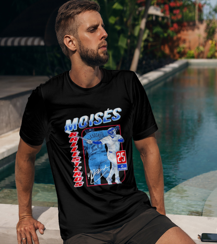 Moisés Ballesteros 25 Chicago Player Baseball T-Shirt