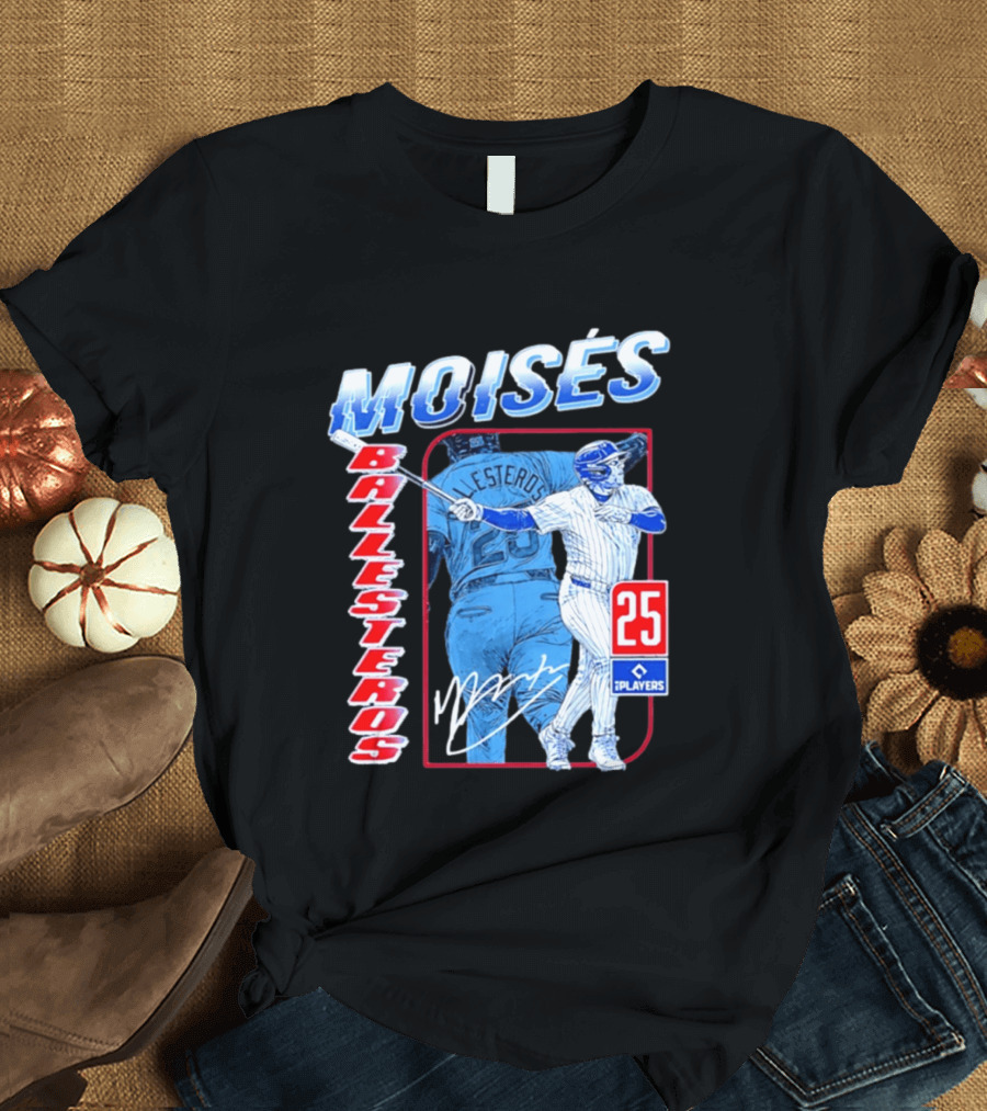 Moisés Ballesteros 25 Chicago Player Baseball T-Shirt