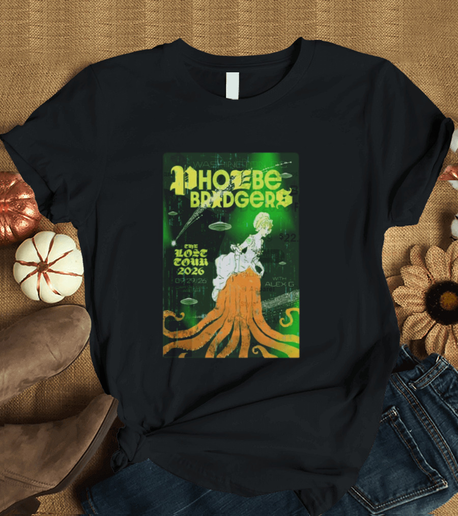 Phoebe Bridgers The Lost Tour 2026 Washington DC 09/29/26 With Alex G T-Shirt