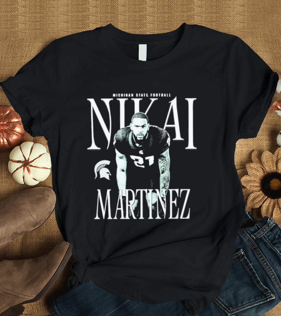 Michigan State Spartans Football Nikai Martinez T-Shirt