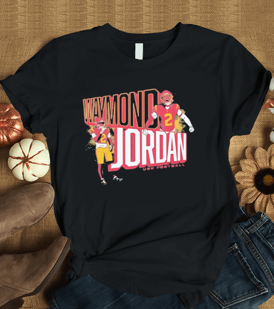 Waymond Jordan USC Trojans NCAA Football Number 2 T-Shirt