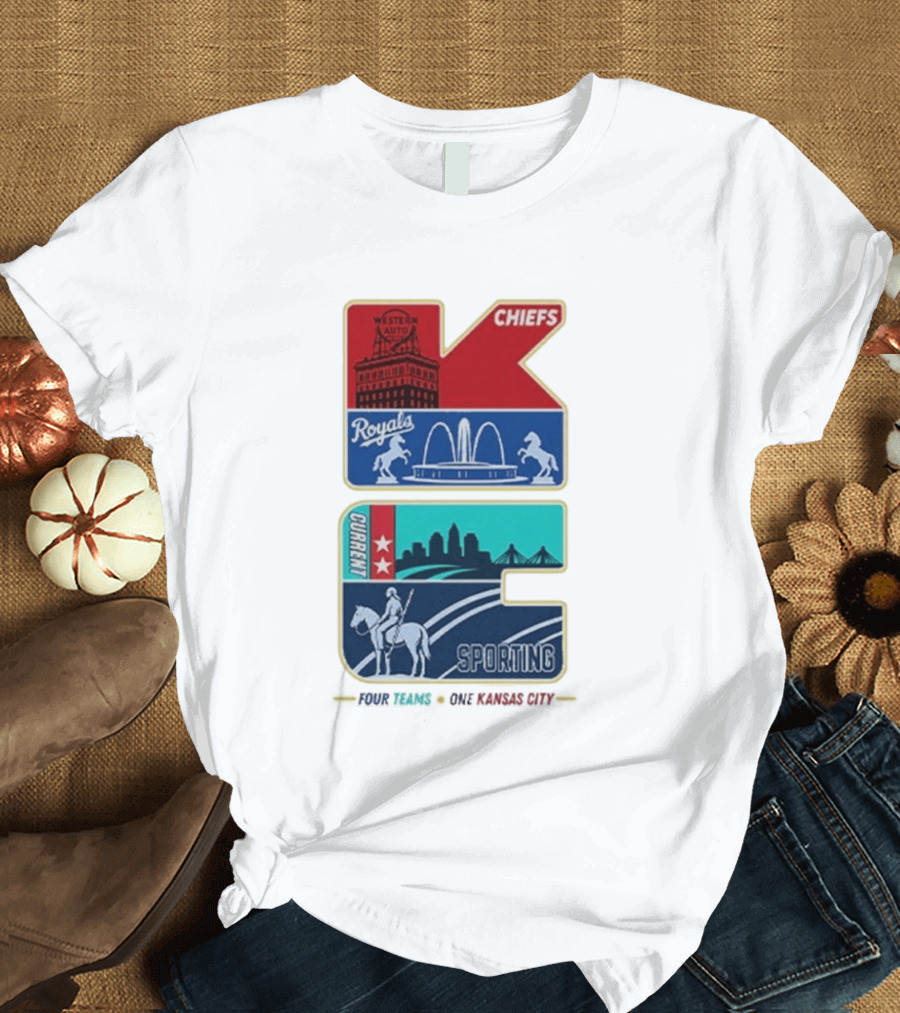 Chiefs Royals Current Sporting Kansas City Western Auto T-Shirt