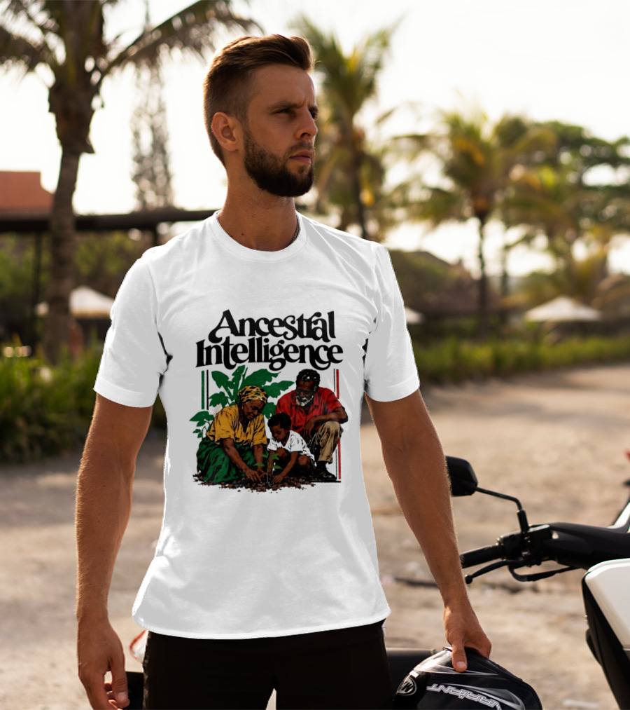 Ancestral Intelligence Heritage Wisdom Family Planting Scene T-Shirt