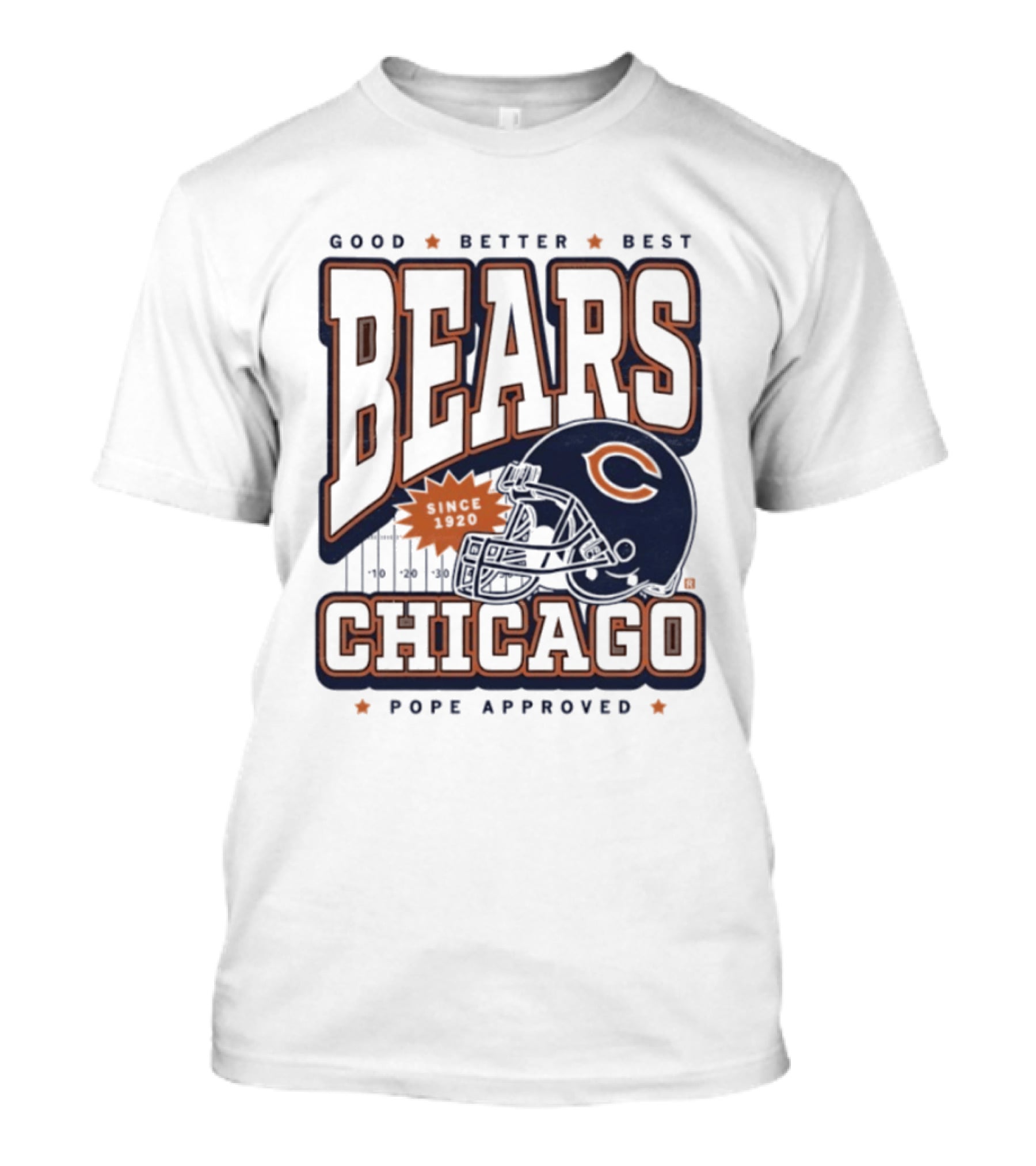 Good Better Best Chicago Bears Football Pope Approved T-Shirt