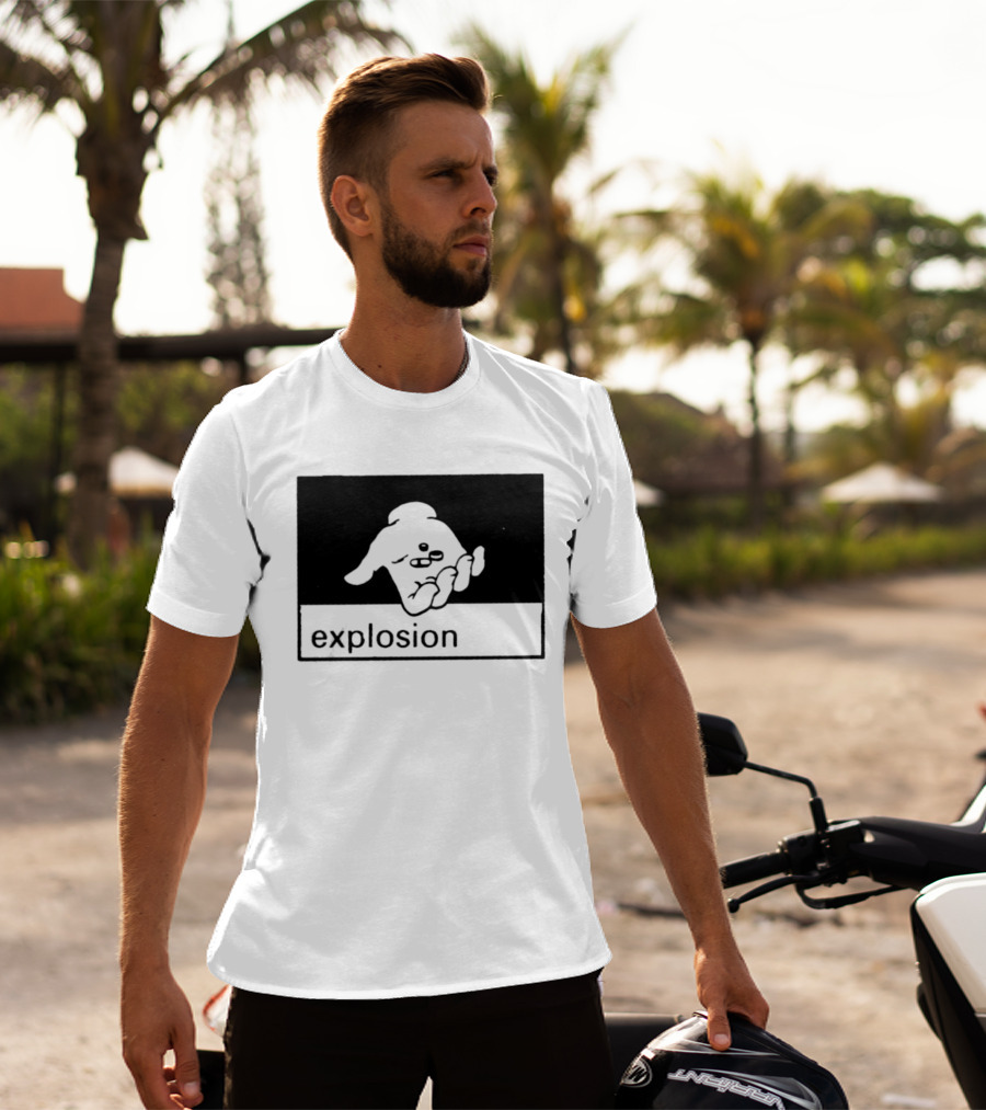 Explosion Hand Holding Pills Medication T-Shirt