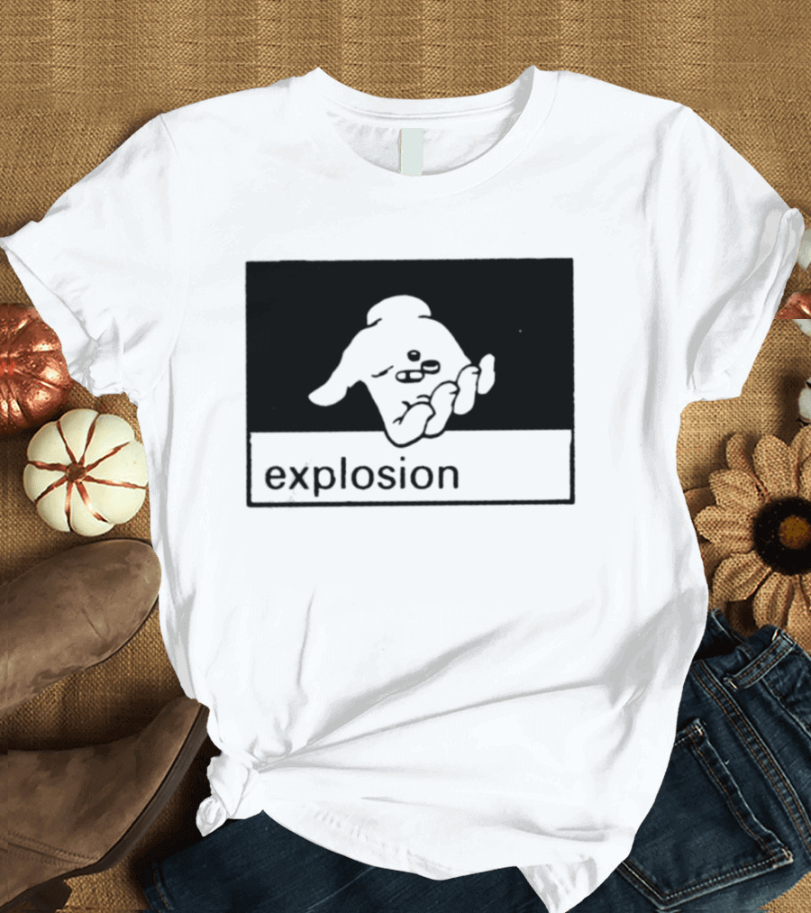Explosion Hand Holding Pills Medication T-Shirt