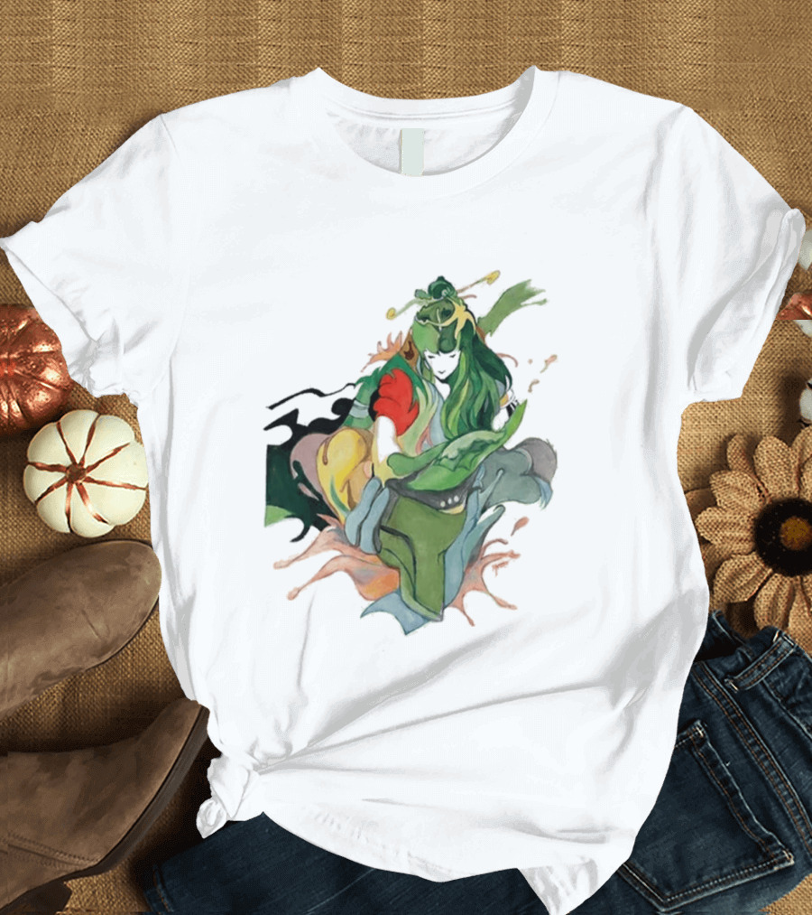 Hand Painted Nujabes Abstract Art Colorful Brushstrokes T-Shirt