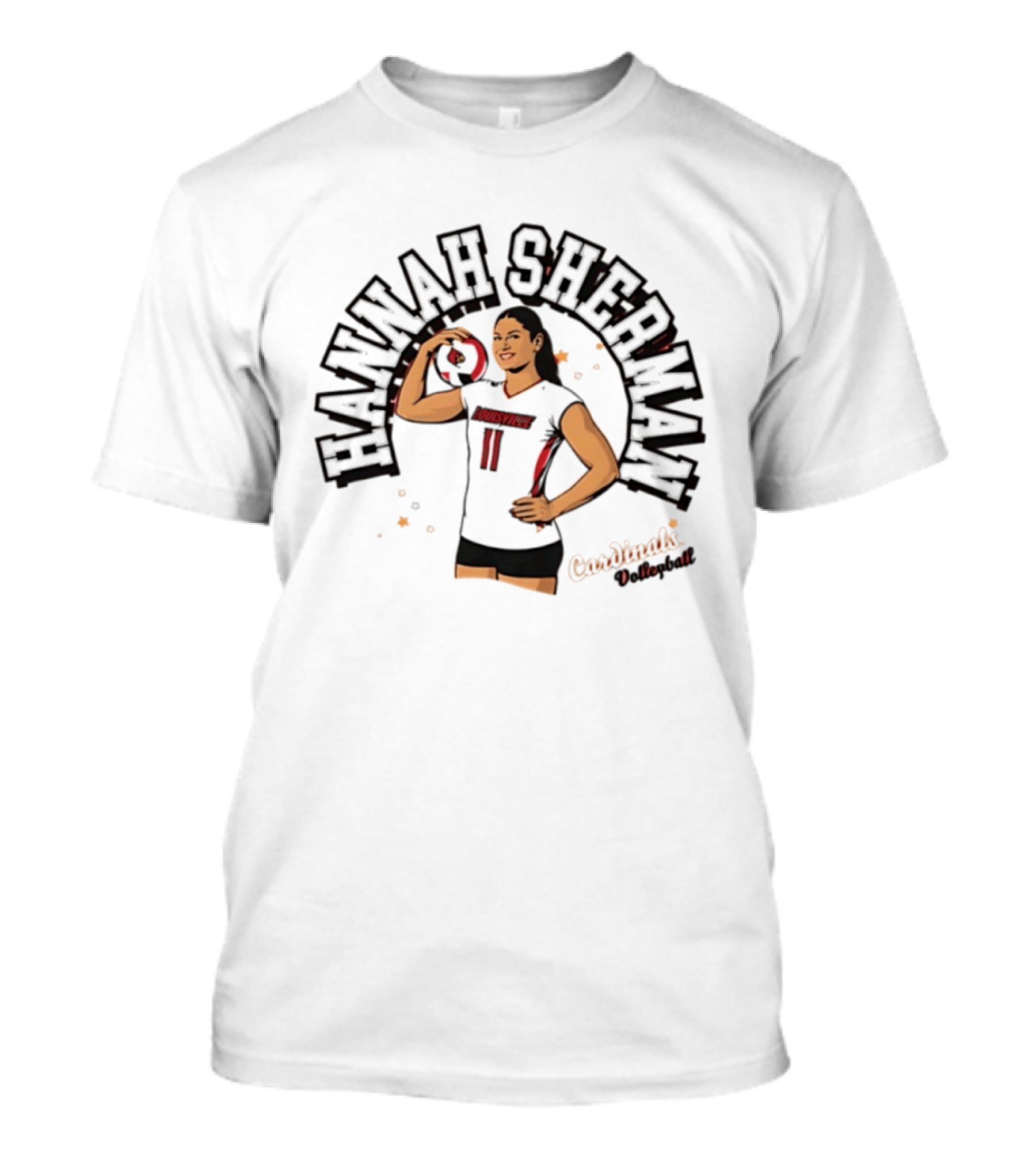 Hannah Sherman Louisville Cardinals Volleyball NCAA T-Shirt