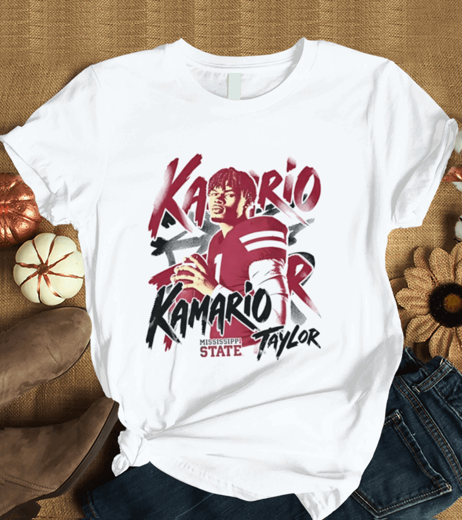 KaMario Taylor Mississippi State Bulldogs Football Player T-Shirt