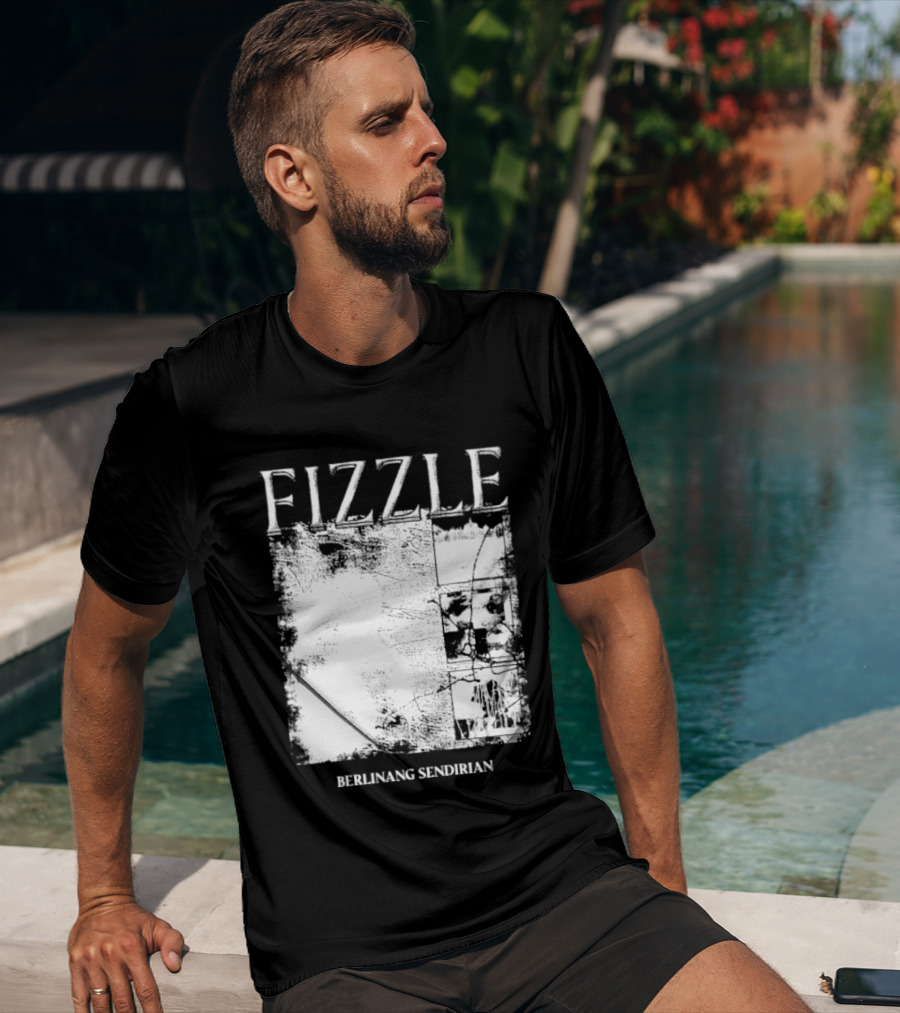 Fizzle Berlinang Sendirian Indie Rock Music T-Shirt
