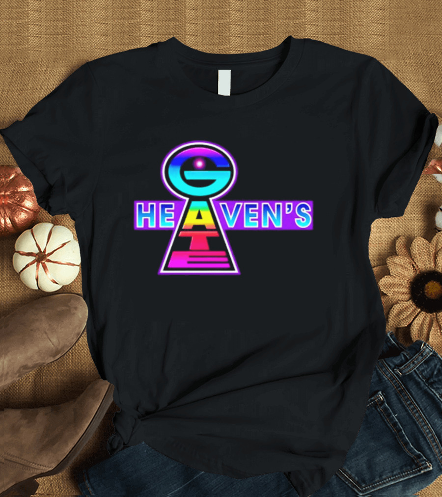 Heaven's Gate UFO 1997 New Religious Movement Keyhole T-Shirt