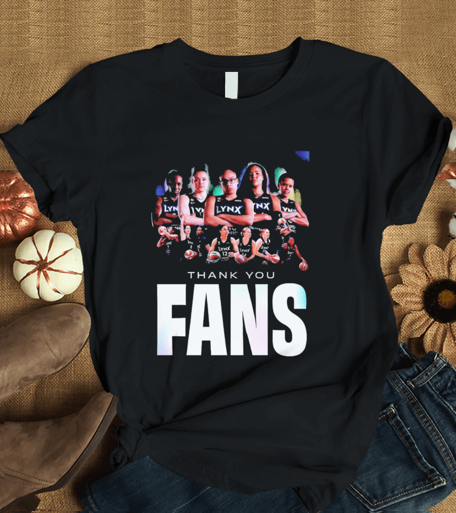 Minnesota Lynx WNBA Team Roster Thank You Fans T-Shirt