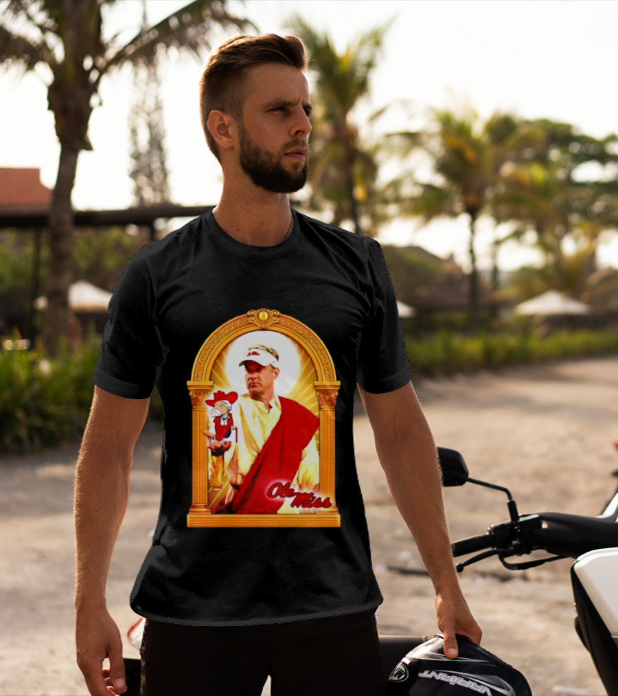 Lane Kiffin Ole Miss Colonel Reb Archway T-Shirt