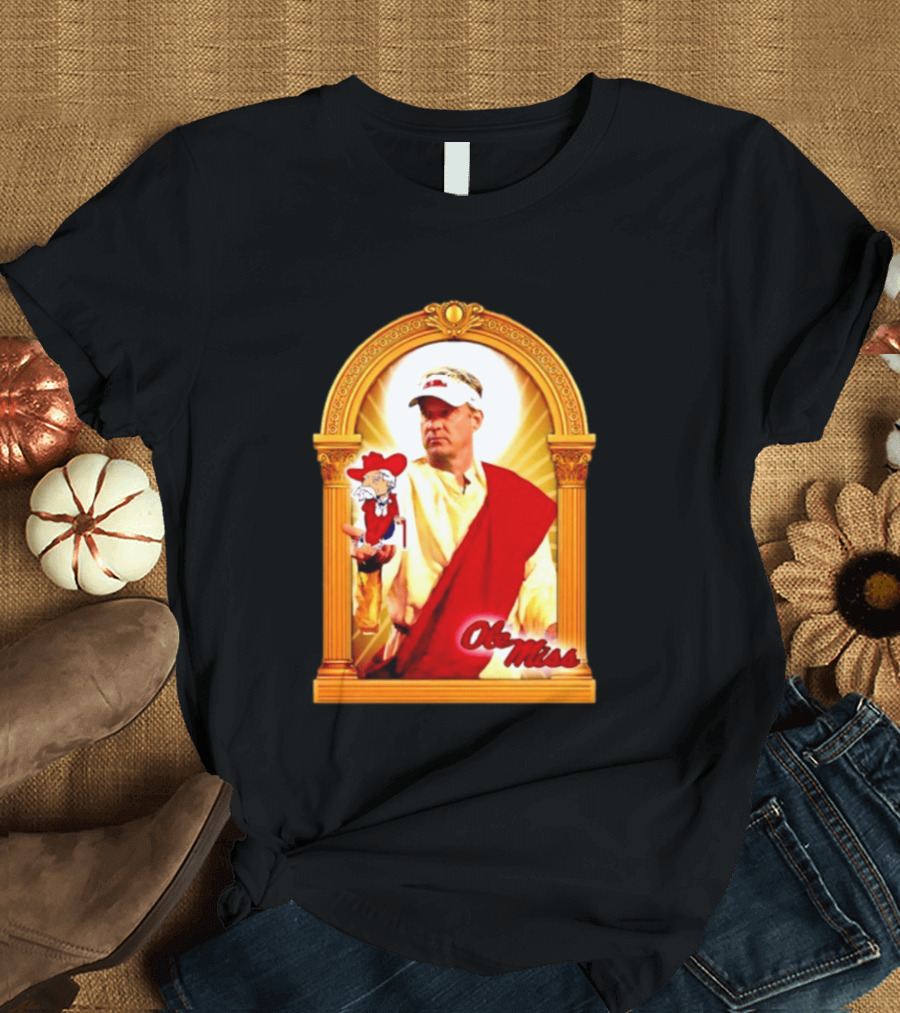 Lane Kiffin Ole Miss Colonel Reb Archway T-Shirt