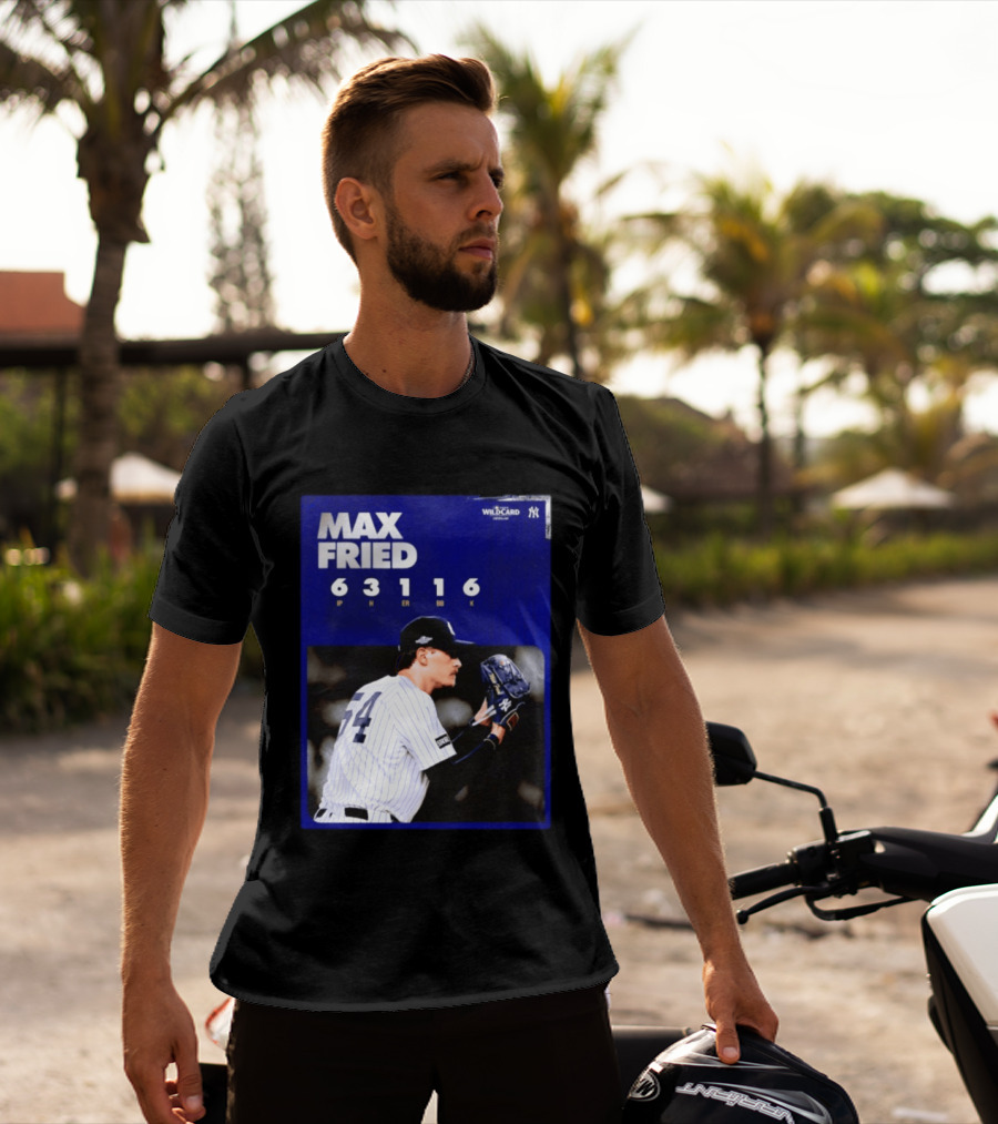 Max Fried 2026 Wild Card New York Yankees Pitching Stats T-Shirt