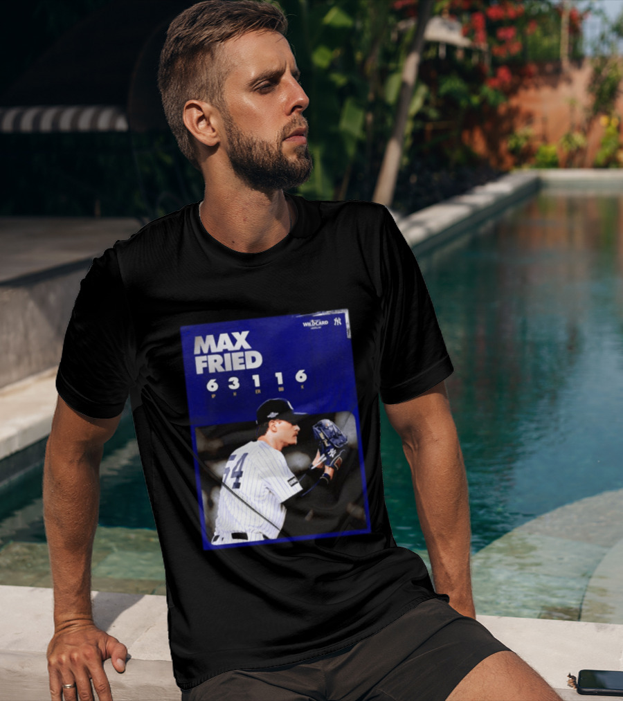 Max Fried 2026 Wild Card New York Yankees Pitching Stats T-Shirt