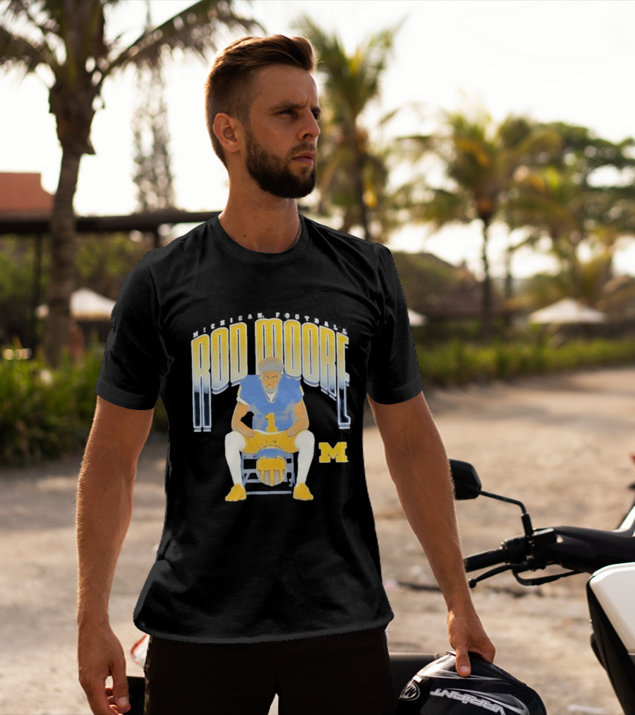 Rod Moore Michigan Wolverines Football Number 1 Player M T-Shirt