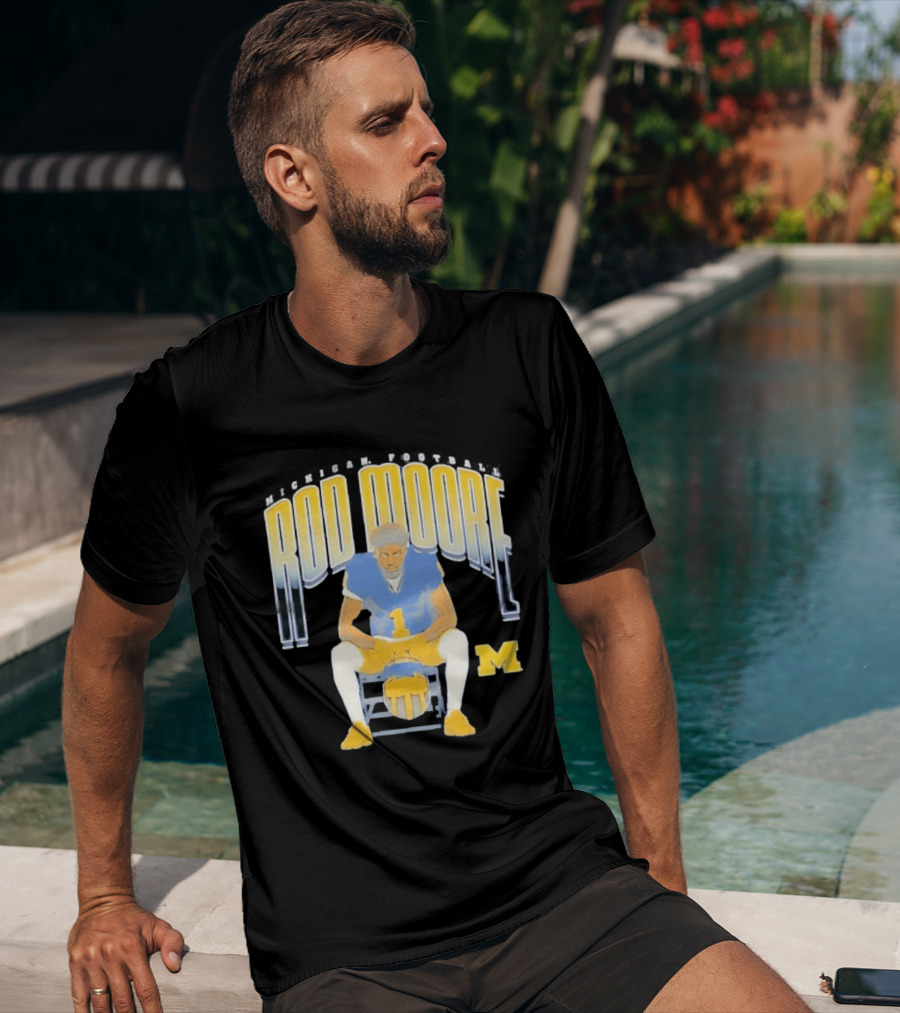 Rod Moore Michigan Wolverines Football Number 1 Player M T-Shirt