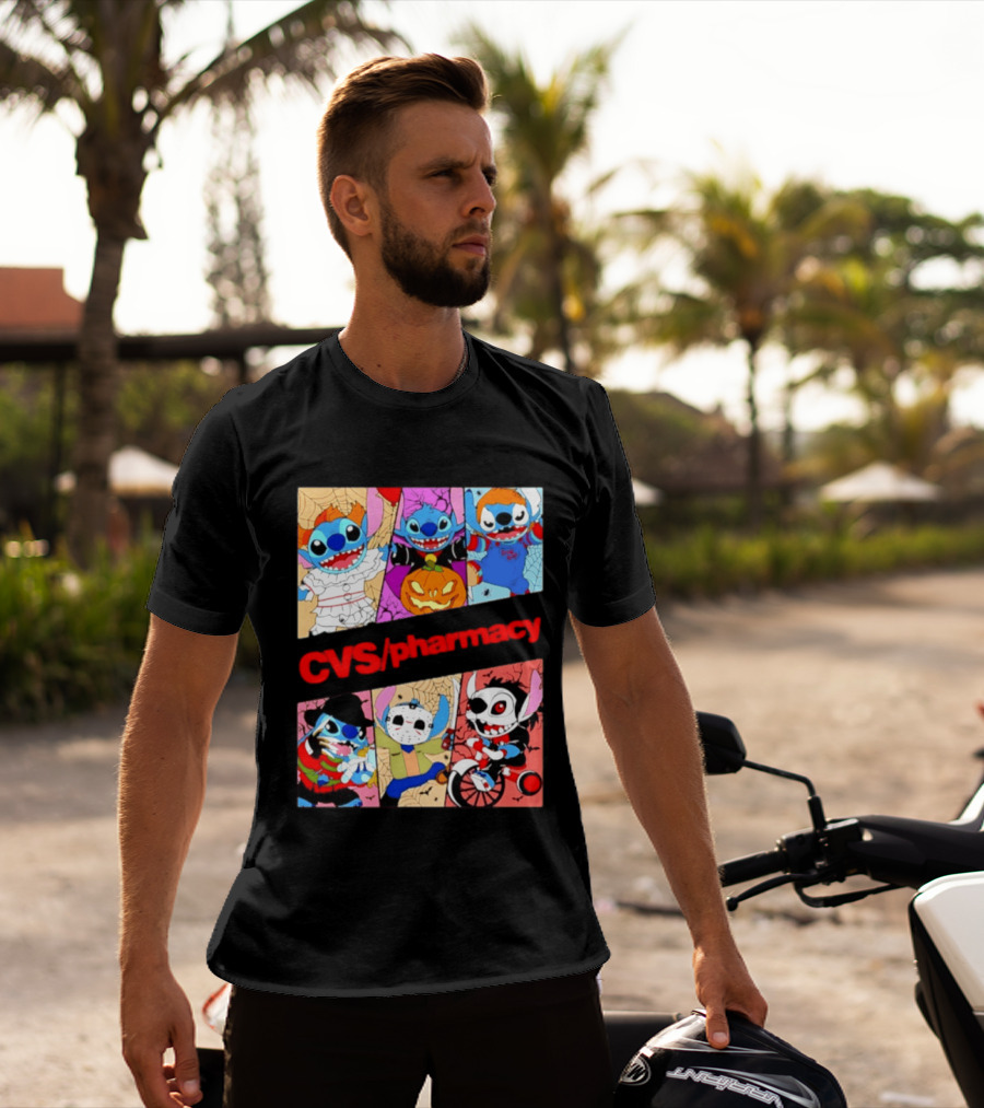 Stitch Horror Halloween CVS Pharmacy 2026 Movie T-Shirt