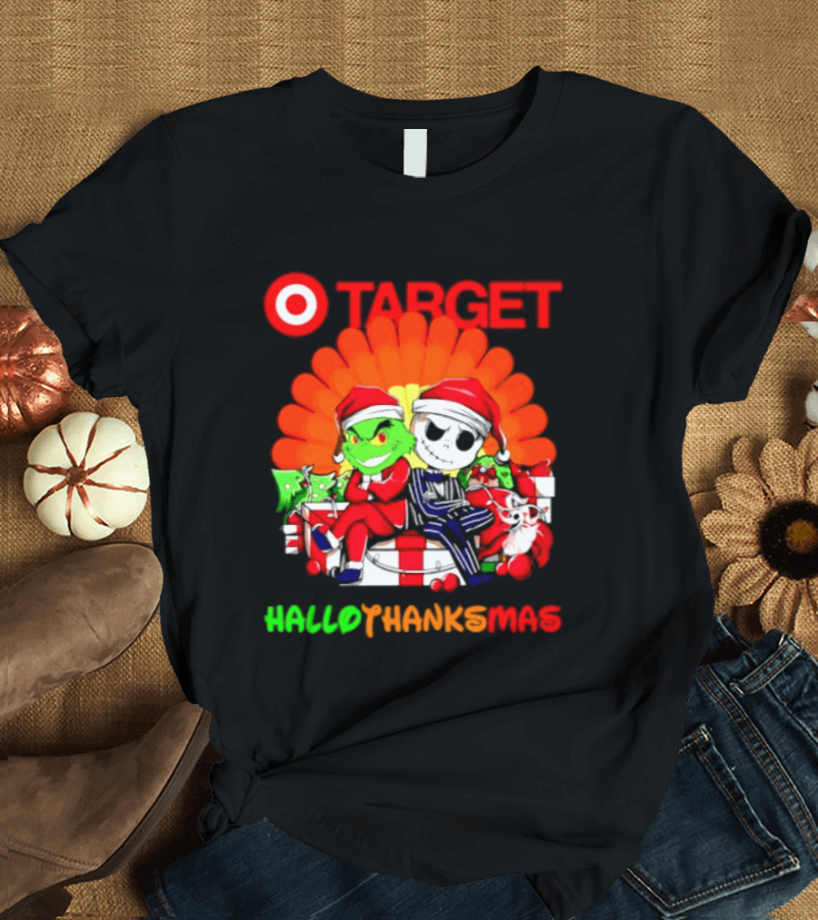 Target Grinch Jack Skellington Hallothanksmas 2026 T-Shirt