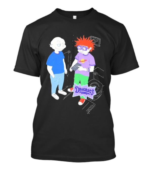 Tommy And Chuckie Drugrats Parody With Cartoon Characters T-Shirt