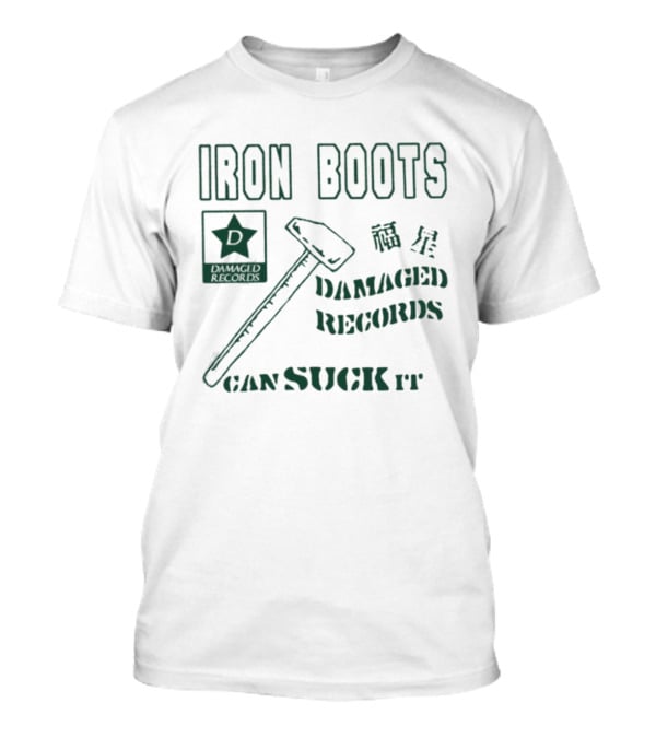 Iron Boots Damaged Records Star Hammer Can Suck It T-Shirt