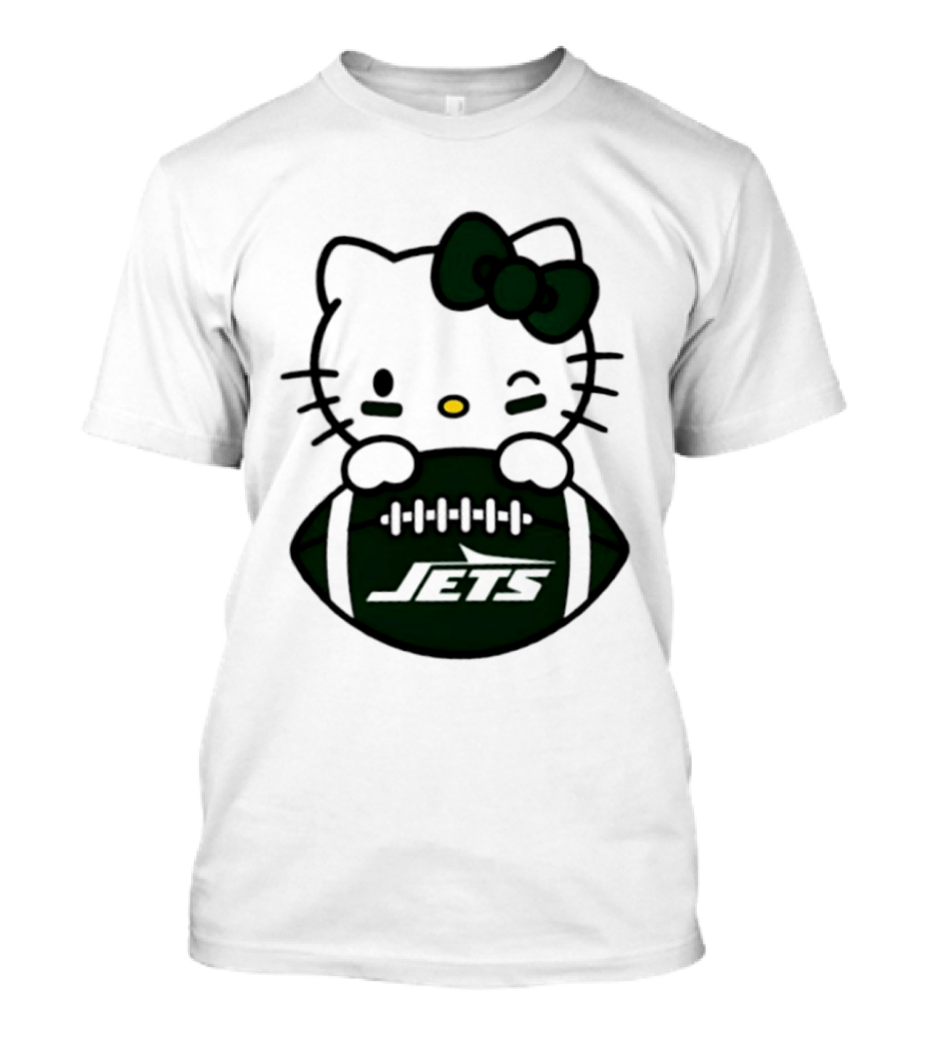 New York Jets Hello Kitty Football 2026 Season Collaboration T-Shirt