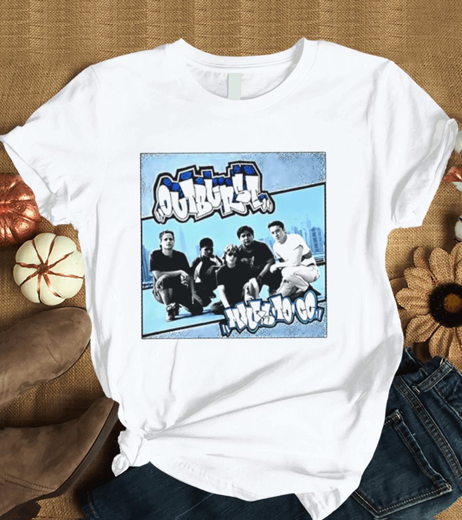 Outburst Miles To Go NYHC Skyline Band Photo T-Shirt
