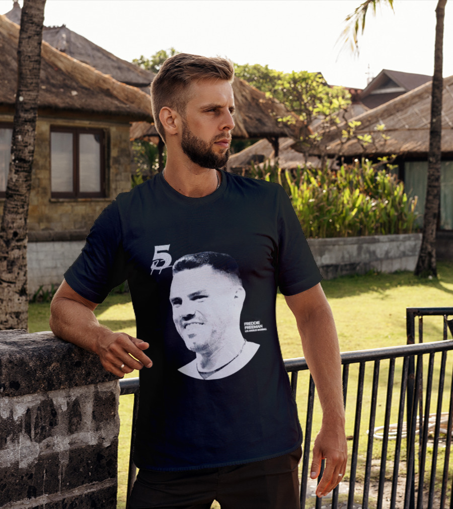 Freddie Freeman Number 5 Los Angeles Dodgers MLB 2026 Lineage Series T-Shirt
