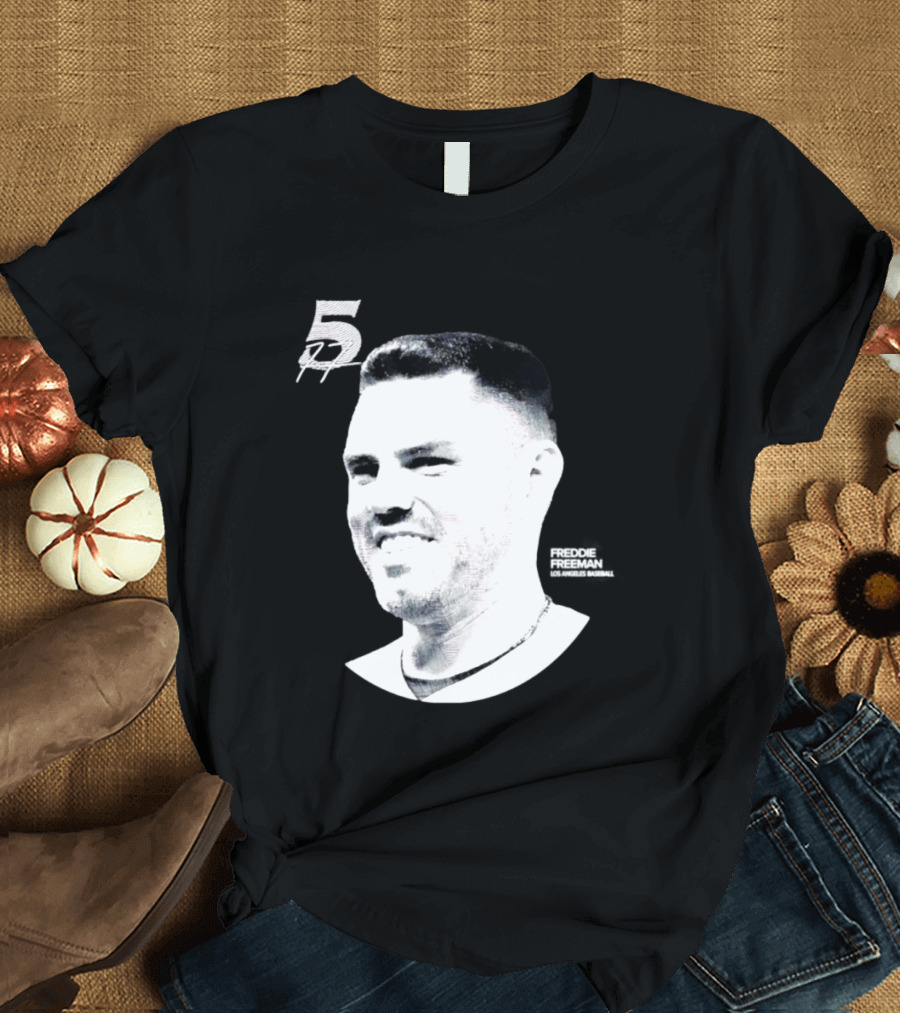 Freddie Freeman Number 5 Los Angeles Dodgers MLB 2026 Lineage Series T-Shirt