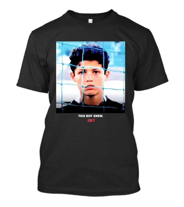 Cristiano Ronaldo Young Boy Knew CR7 Football Childhood Legend T-Shirt