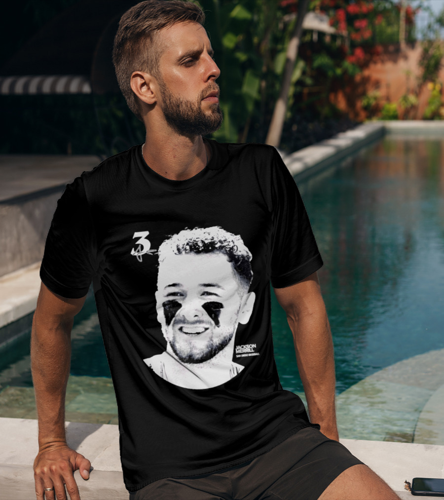 Jackson Merrill 3 San Diego Padres MLB 2026 Lineage Series T-Shirt