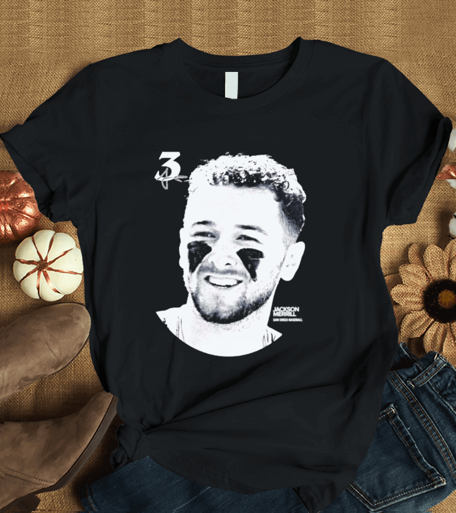 Jackson Merrill 3 San Diego Padres MLB 2026 Lineage Series T-Shirt