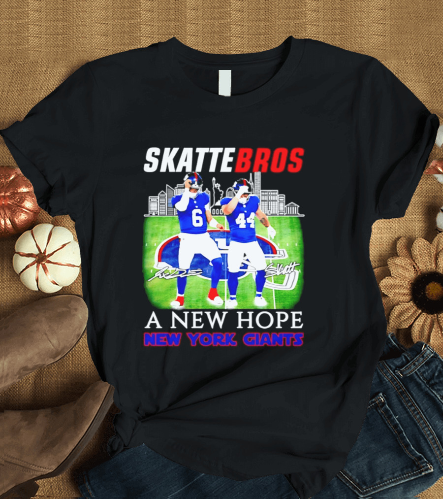 Skattebros Jaxson Dart Cam Skattebo New York Giants A New Hope T-Shirt